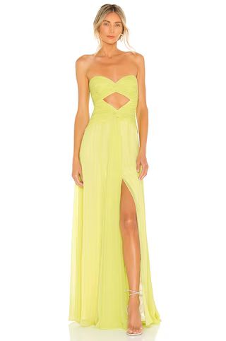 LIKELY Clea Gown in Sharp Green from Revolve.com | Revolve Clothing (Global)