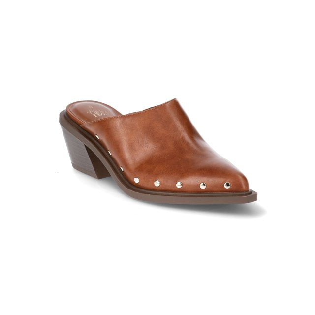 Time and Tru Women's Western Heel Mules | Walmart (US)