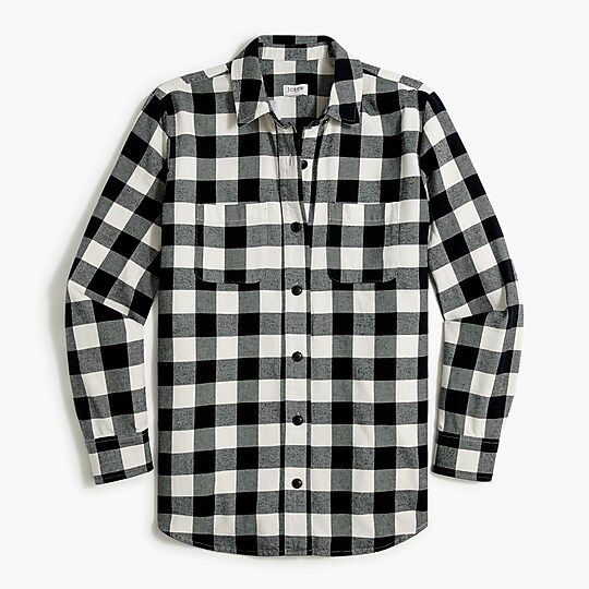 Flannel shirt-jacket | J.Crew Factory