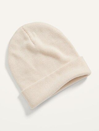 Gender-Neutral Wide-Cuff Beanie Hat for Adults | Old Navy (US)