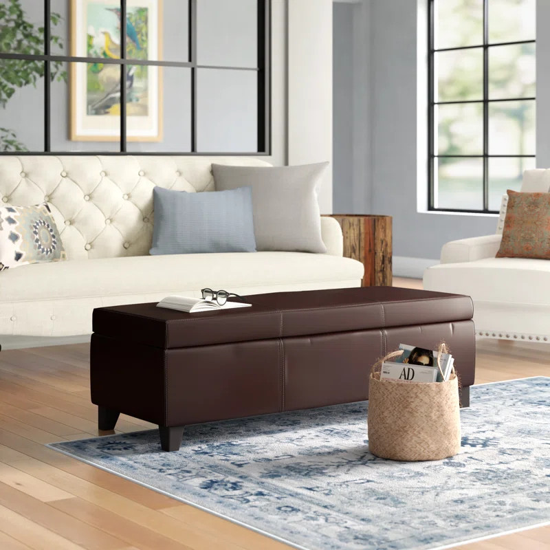 Frankfurt 51" Rectangle Storage Ottoman | Wayfair North America