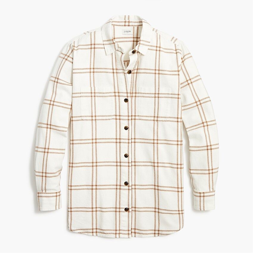 Flannel shirt-jacket | J.Crew Factory
