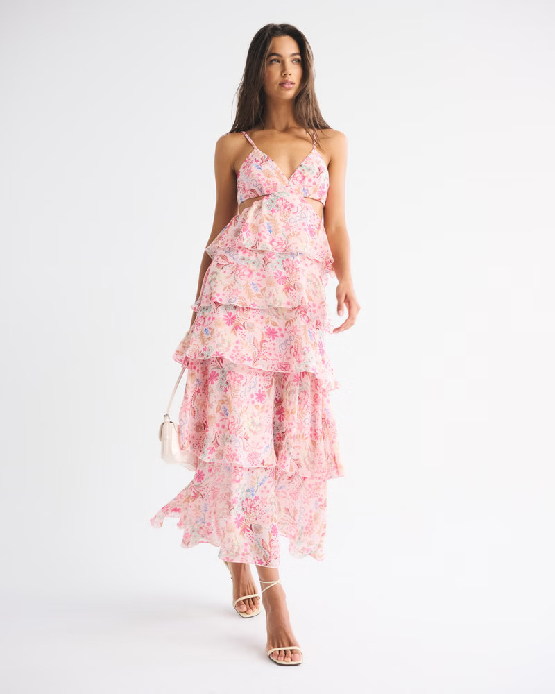 3-in-1 Convertible Tiered Maxi Dress | Abercrombie & Fitch (US)