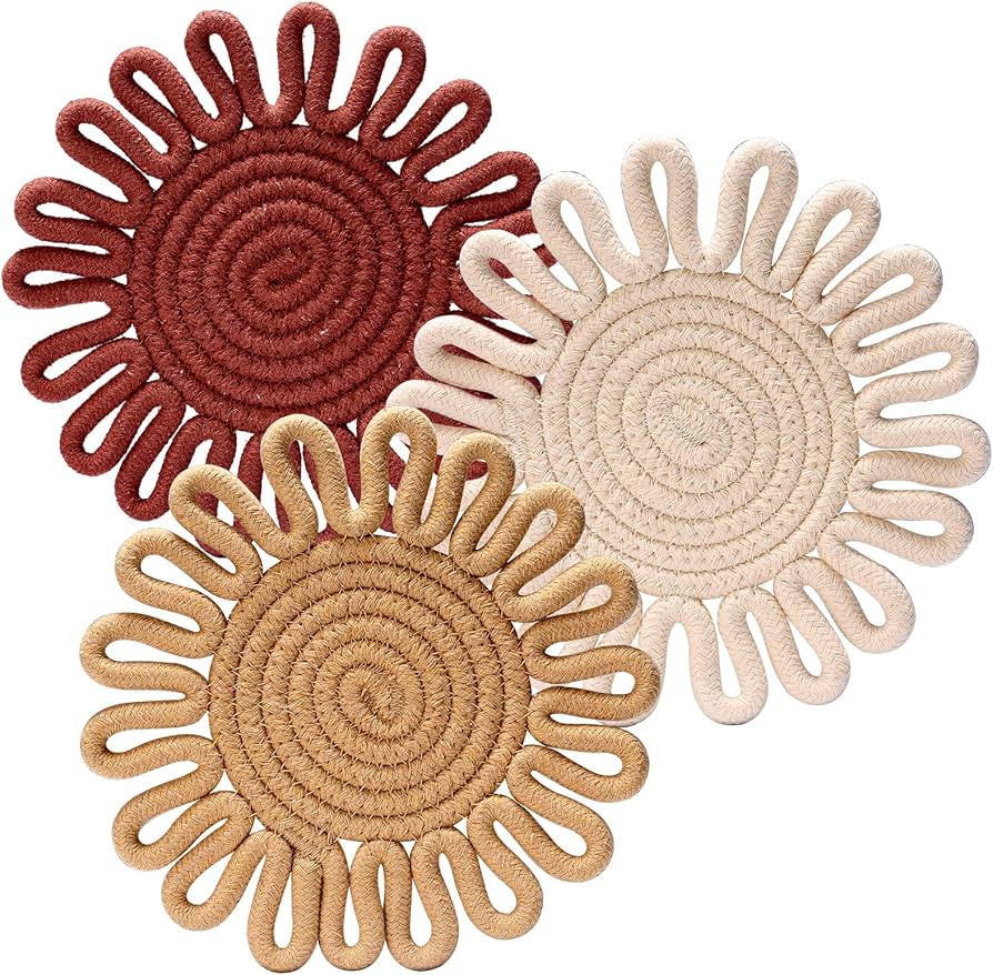 Trivets for Hot Dishes,Potholders for Kitchen,Hot Pads Hot Mats or Trivets for Hot Pots and Pans,... | Amazon (US)