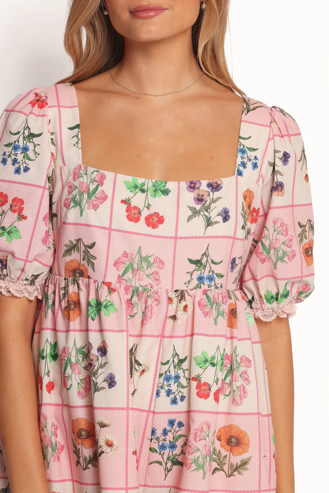 Floretta Puff Sleeve Romper - Flora Tile | Petal & Pup (US)