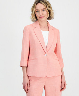 Kasper Women's 3/4-Sleeve-Cuffed Blazer - Macy's | Macy's