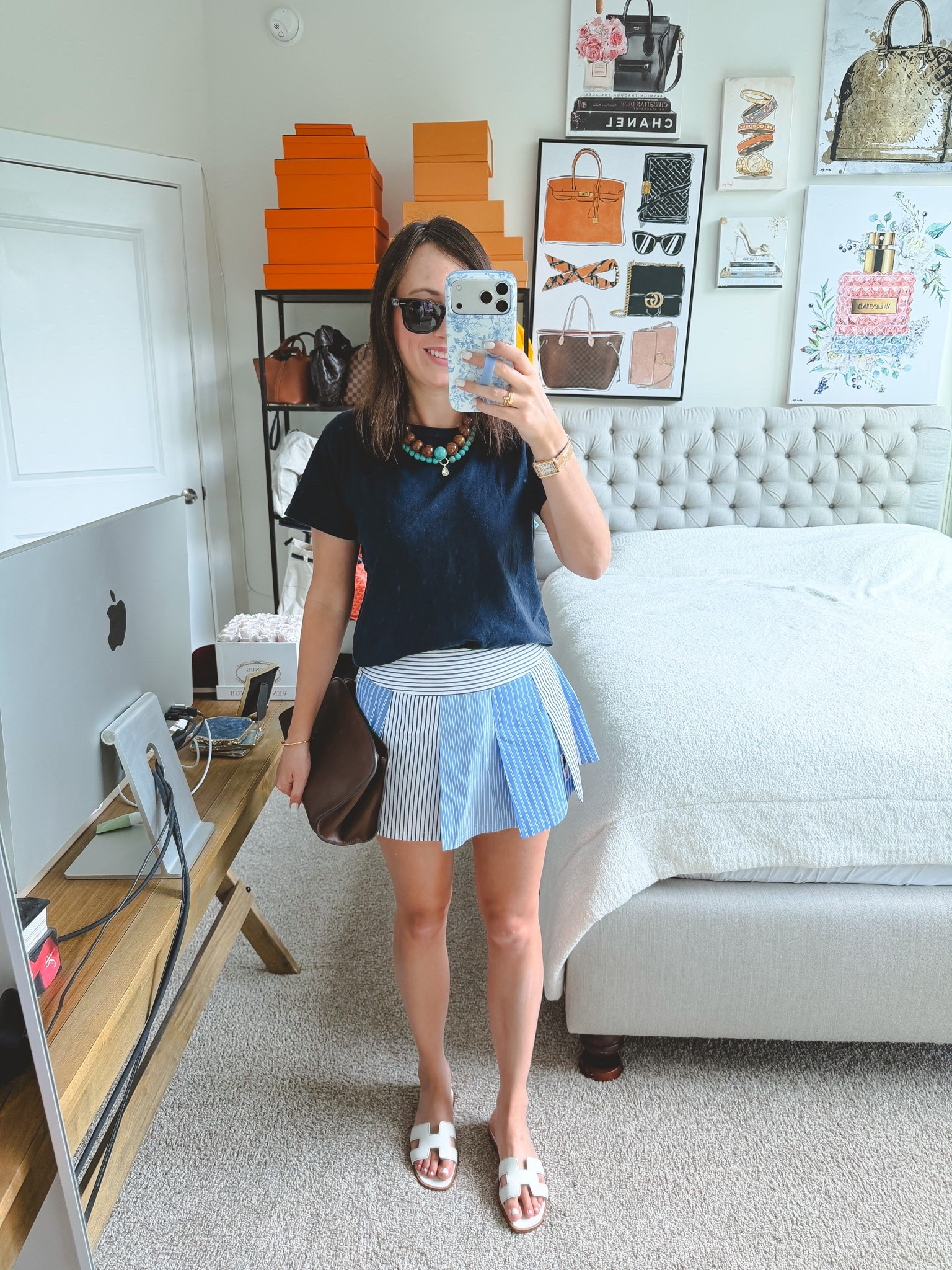 Summer outfit with my new Baublebar necklaces and the cutest skort ever!

#LTKSeasonal #LTKootd
