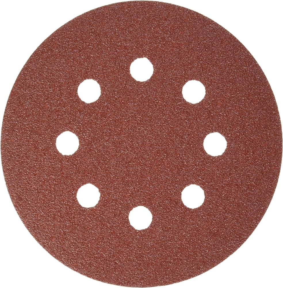BOSCH SR5R080 5-Piece 80 Grit 5 In. 8 Hole Hook-And-Loop Sanding Discs | Amazon (US)