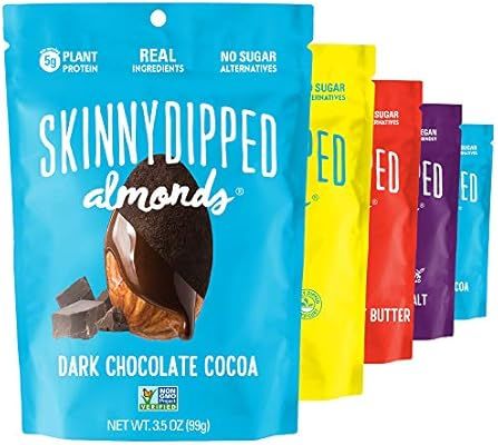 SKINNYDIPPED Fan Favorites Almond Variety Pack, 3.5 oz Bags, 5 Count | Amazon (US)