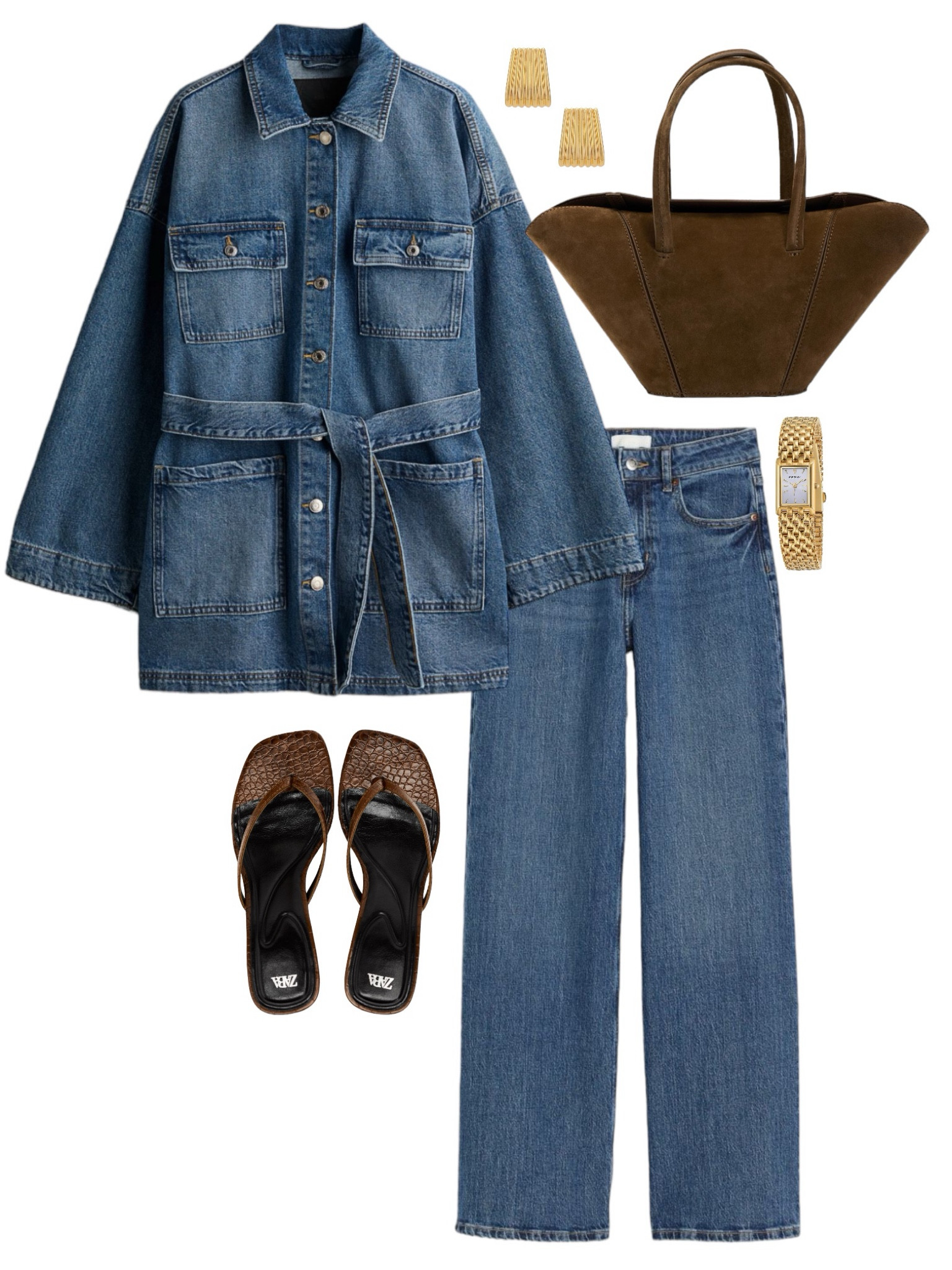 H&M top & bottoms, revolve earrings, Amazon watch, purse & shoes are Zara. 
🤎🤎🤎

#LTKstyletip #LTKfindsunder100 #LTKfindsunder50