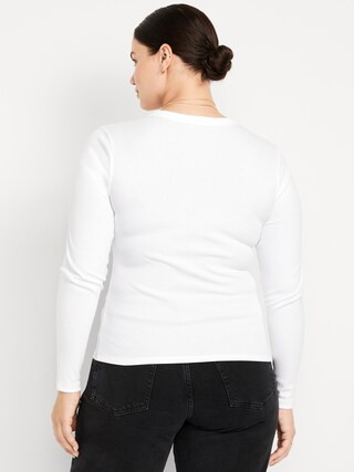 Snug Long-Sleeve Crew-Neck T-Shirt | Old Navy (US)