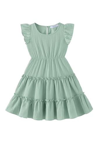 Arshiner Toddler Girls Dress Ruffle Sleeveless Tiered Swing Twirly Dresses Cute Summer Beach Sund... | Amazon (US)