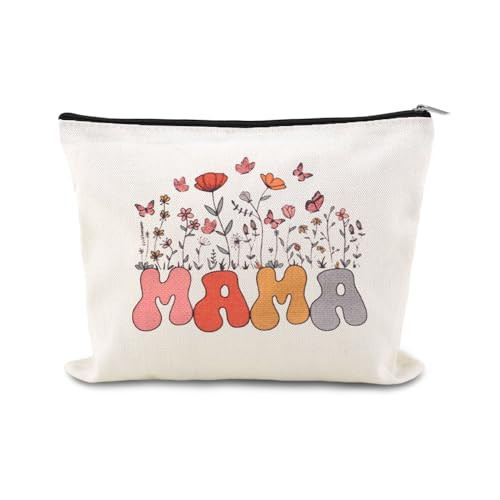 Small Mama Makeup Bag Pouch Birthday Mothers Day Gifts for Mom from Daughter Son Mom Things Stuff Bag Mother Accessories Pouch Cosmetic Bags for Women Mum Mama Appreciation Gifts Mommy Travel Pouches | Amazon (US)