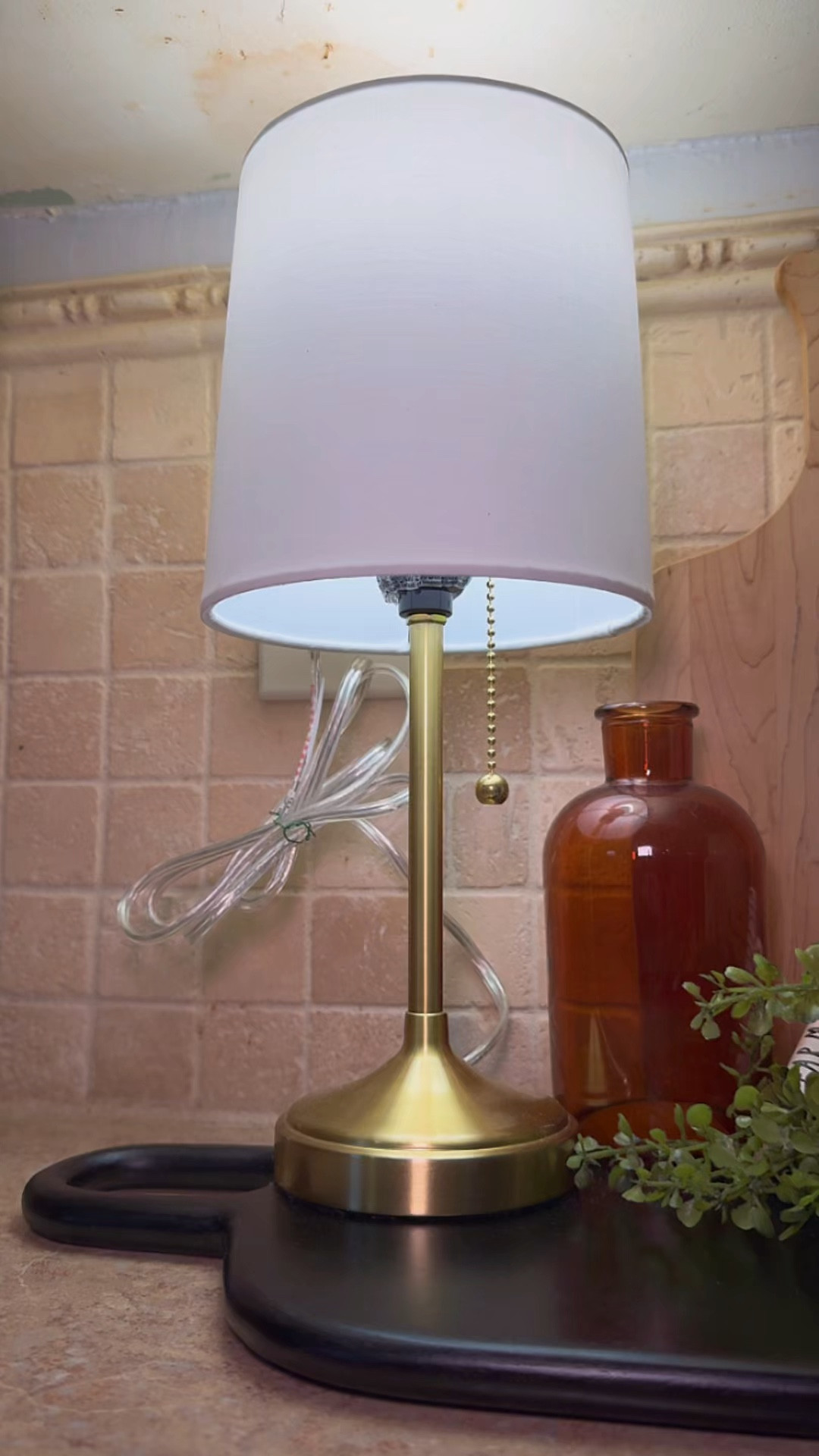 Walmart Home Finds- Simple table lamp adds such a welcoming atmosphere!! #walmart #homefinds #tablelamp 

#LTKHome #LTKFindsUnder50