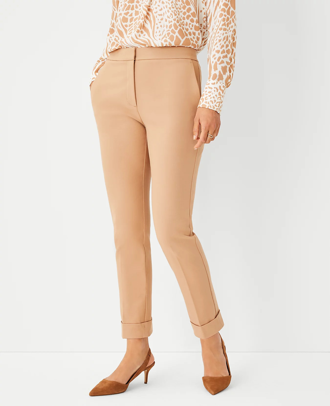 The Petite High Waist Ankle Pant | Ann Taylor (US)