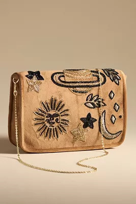 By Anthropologie Celestial Velvet Clutch | Anthropologie (US)