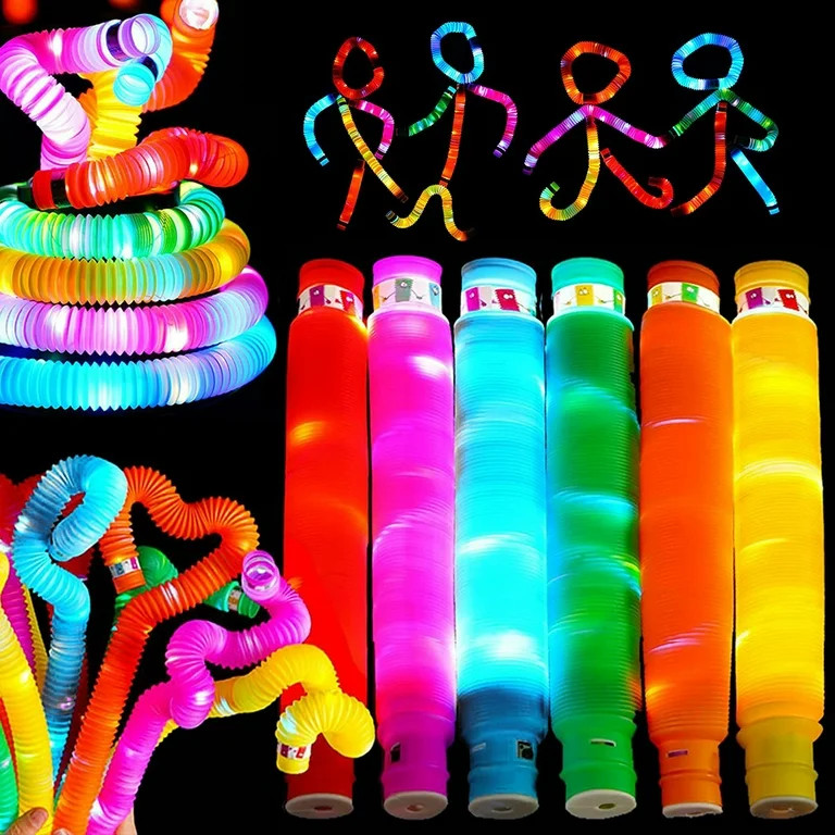 NewSoul 6pcs Pop Tubes Sensory Toys,Fine Motor Skills Stocking Stuffers Toddler Toys,Fidget Toys ... | Walmart (US)