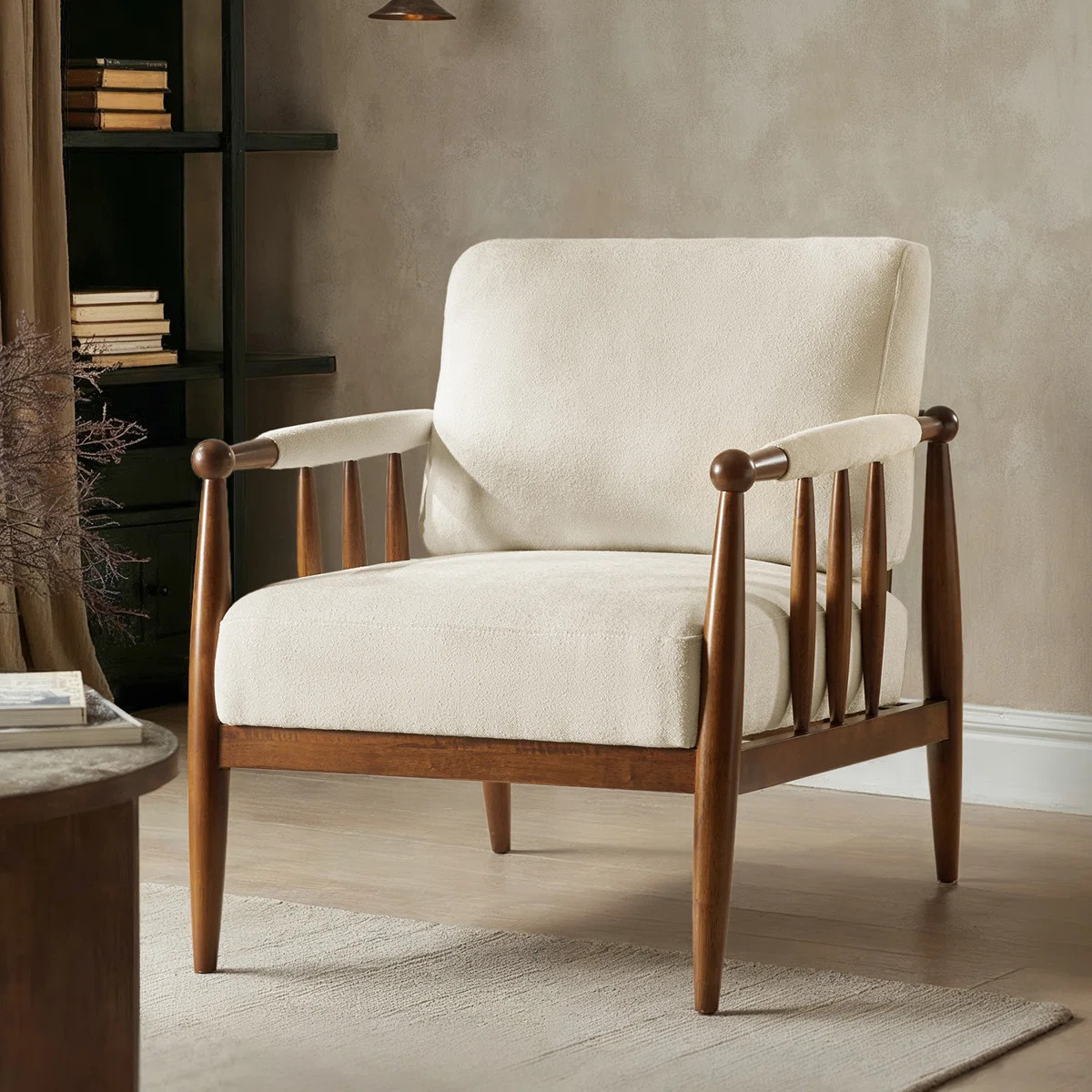 Avidite 27.25"W Farmhouse Solid Wood Arm Chair No Assembly Needed | Wayfair North America