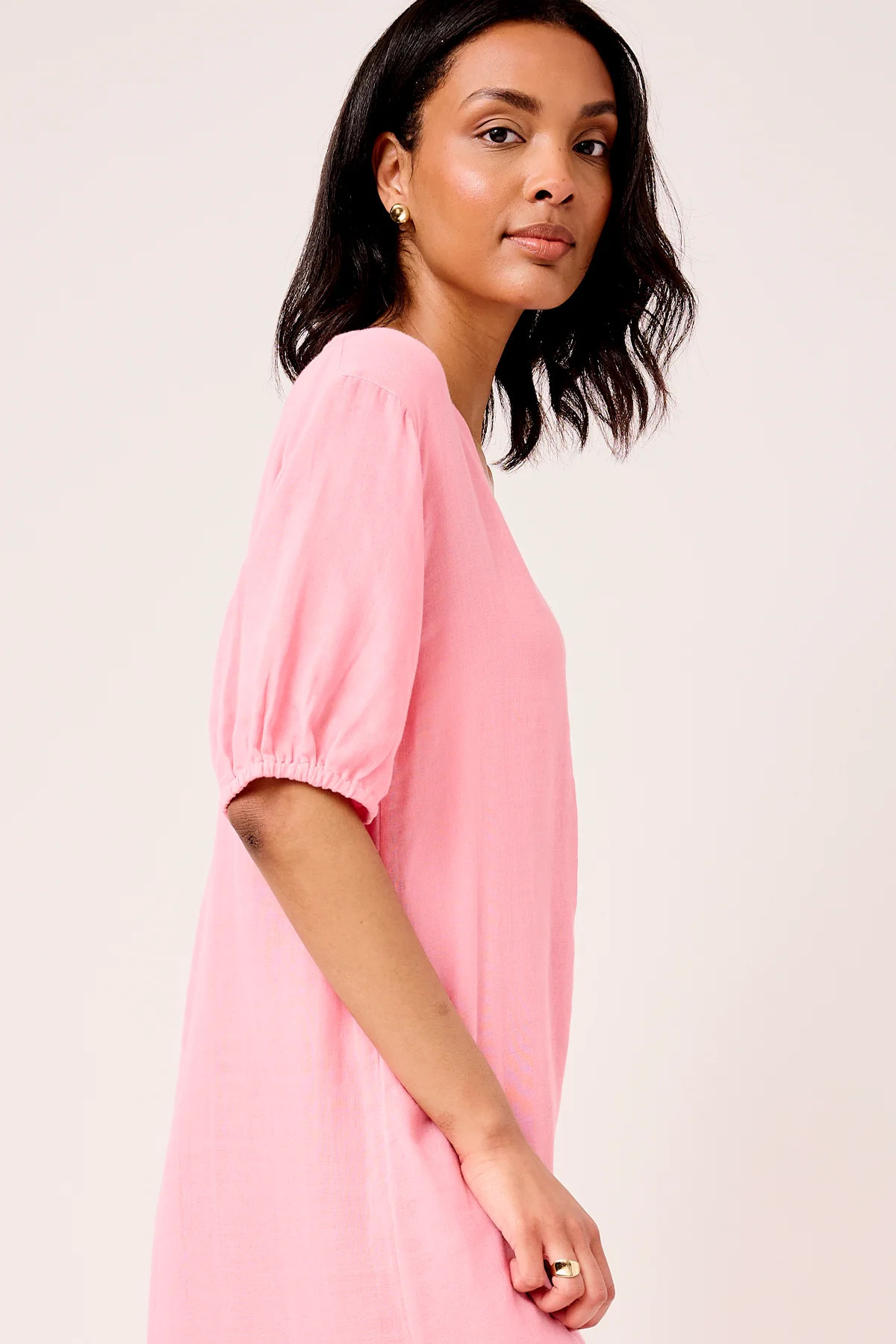 Gauze Caftan in Coral | Lake Pajamas