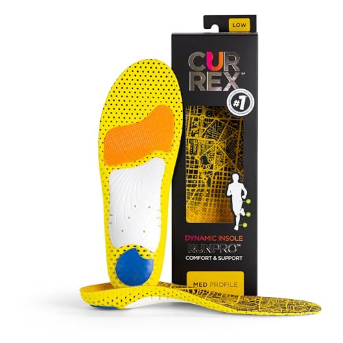 CURREX RunPro Insoles for Running Shoes, Arch Support Inserts to Help Reduce Fatigue, Prevent Injuries, Boost Performance for Men & Women (Medium Arch, Size Medium) | Amazon (US)