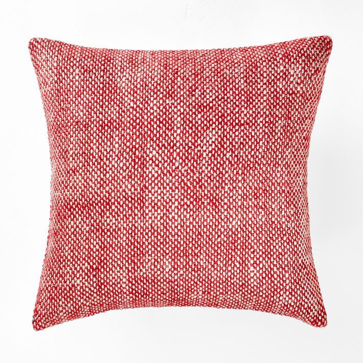 Two Tone Chunky Linen Pillow Cover | West Elm (US)