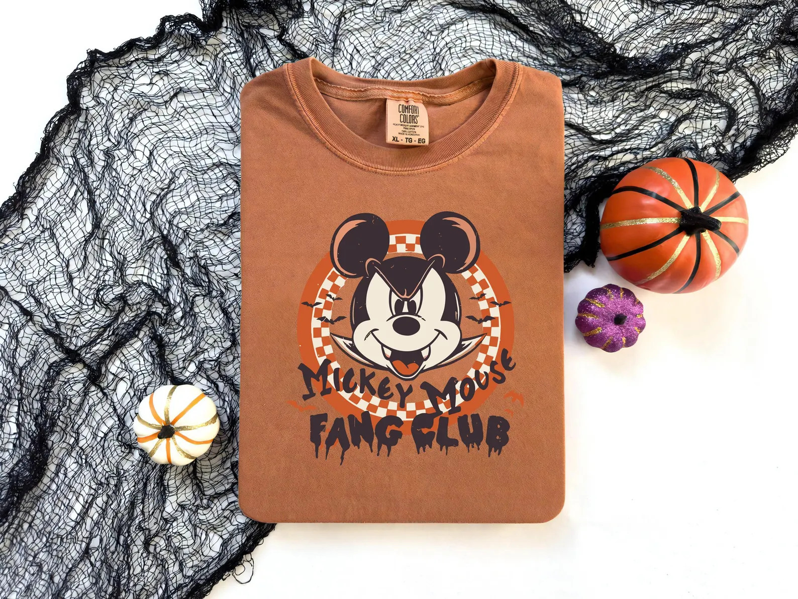 Vintage Mickey Vampire Fang Club Disney Shirt, Comfort Colors® Disney Halloween 2025 Shirt, Disn... | Etsy (US)