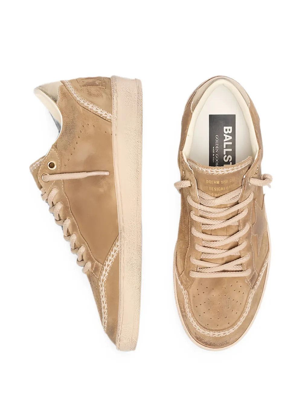 Golden Goose Ball Star star-patch Sneakers | Brown | FARFETCH | Farfetch Global