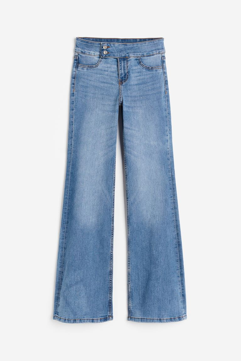 Flared Low Jeans - Light denim blue - Ladies | H&M GB | H&M (UK, MY, IN, SG, PH, TW, HK)