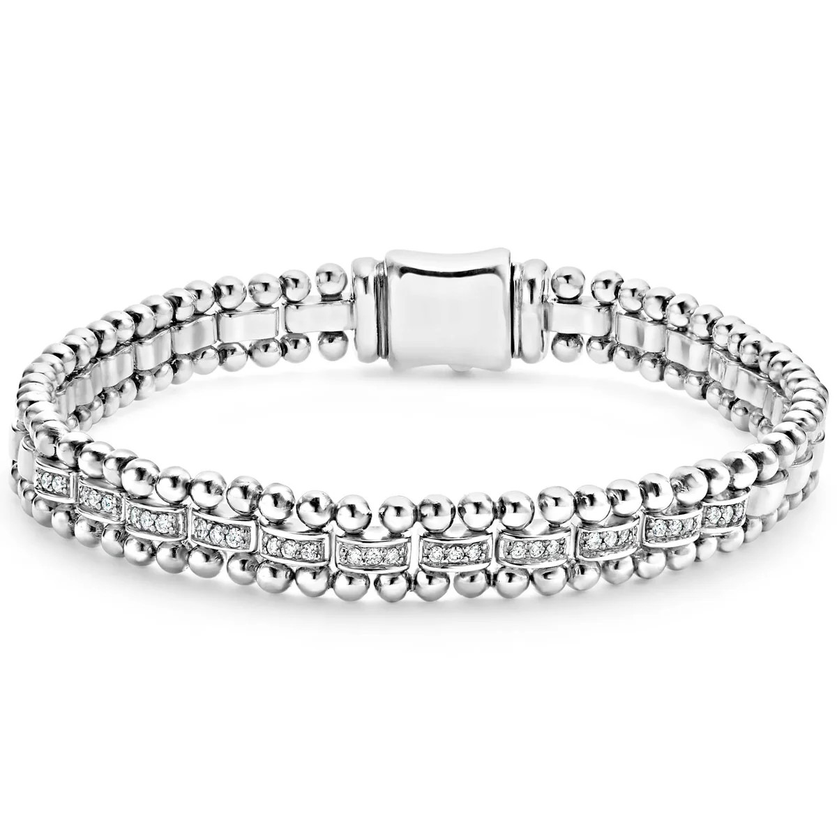 Caviar Spark Diamond Link Bracelet | LAGOS