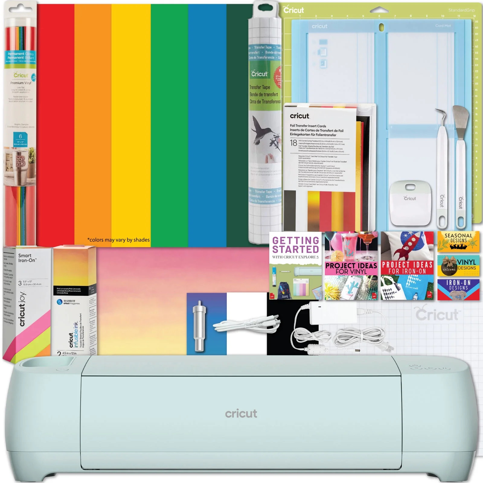 Cricut Explore 3 Craft Die-Cutting Machine Bundle, Ultimate Material Sampler Set | Walmart (US)