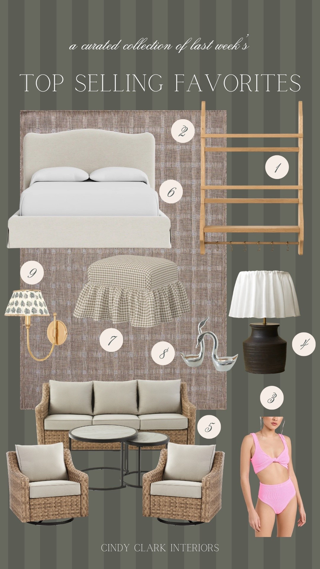 Last week’s top selling favorites! Furniture for indoors and outdoors, heirloom home finds, gorgeous lighting, and decorative touches! 

#LTKHome