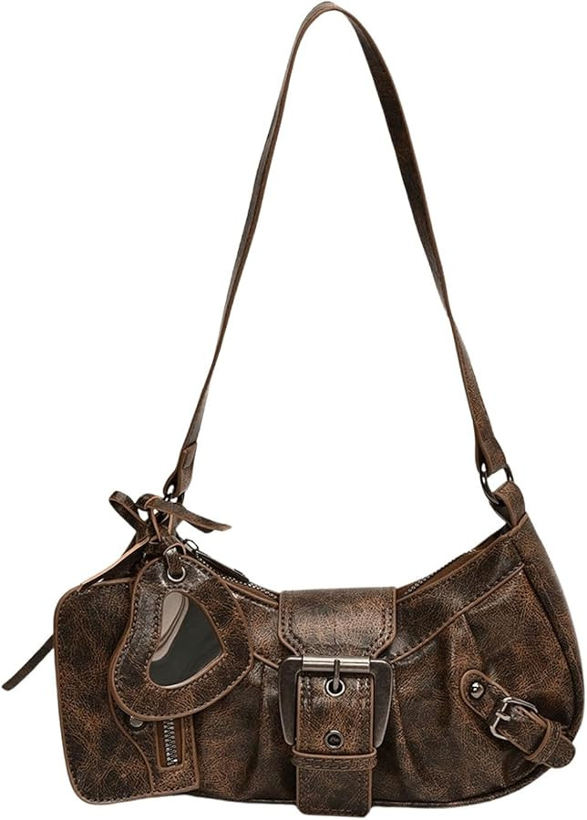 GORGLITTER Women's Y2k Shoulder Bag Buckle Western Vintage Hobo Pu Leather Handbags with Coin Pur... | Amazon (US)