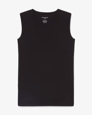 Paige Tank - Ribbed Pima Cotton :: Black | MM LaFleur