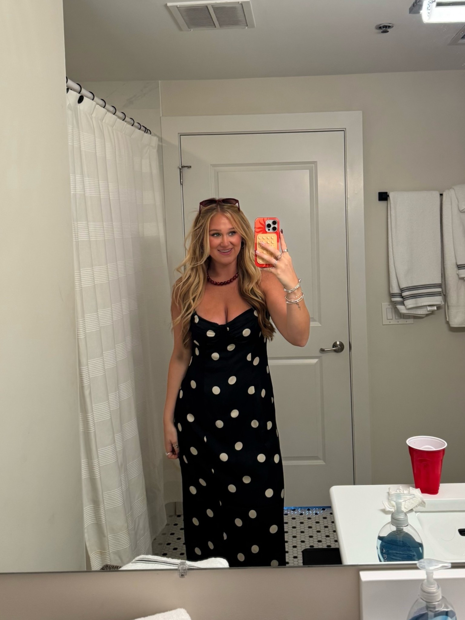 black and white polka dot maxi dress 🎓

#LTKTall #LTKdayinmylife #LTKSeasonal