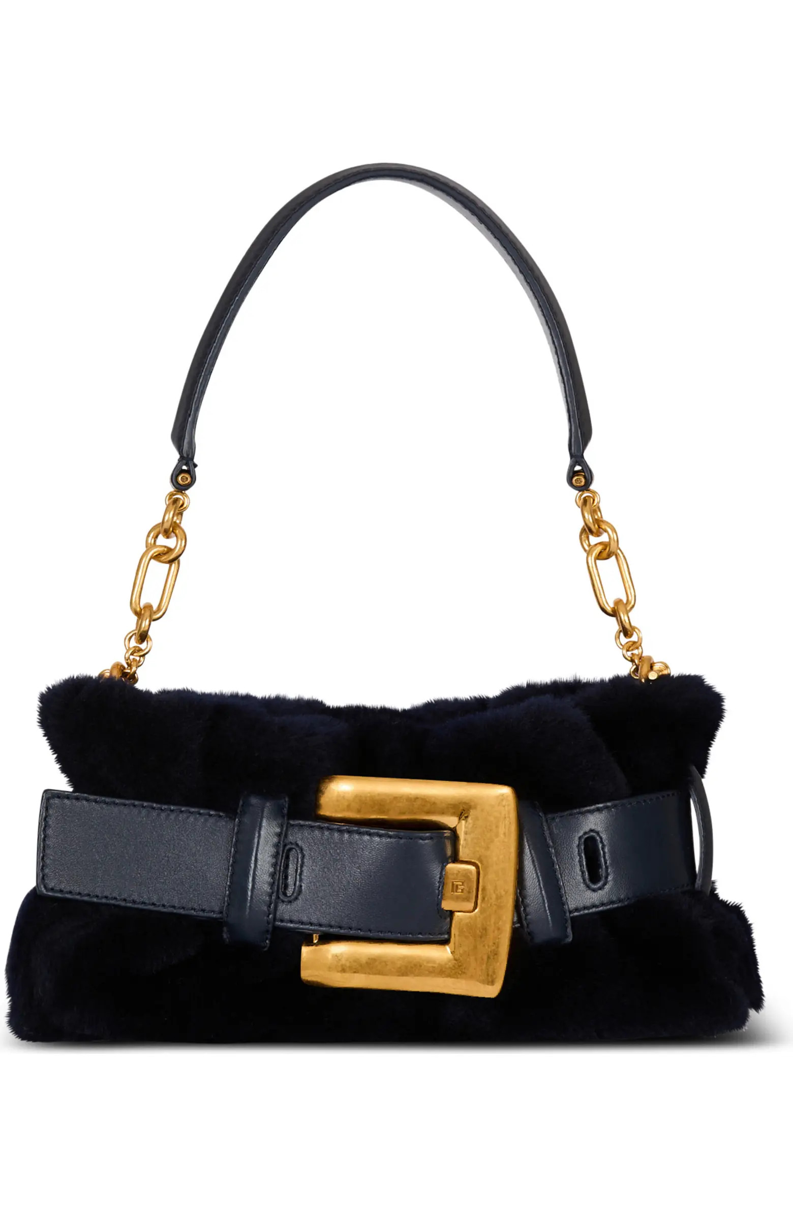 Mini Anthem Bag In Shearling | Nordstrom