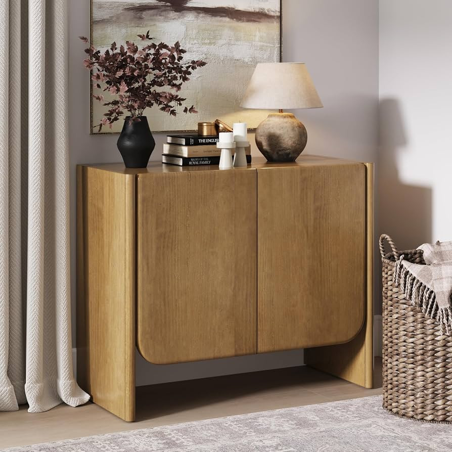Nathan James Jacala Mid Century Modern Entryway Storage Cabinet with Doors, Living Room Accent Ca... | Amazon (US)