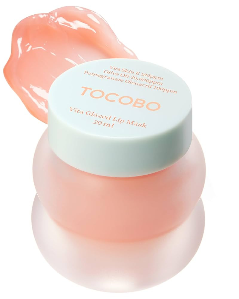 TOCOBO Vita Glazed Lip Mask – Korean Vegan Lip Scrub & Overnight Exfoliating Treatment for Dry,... | Amazon (US)