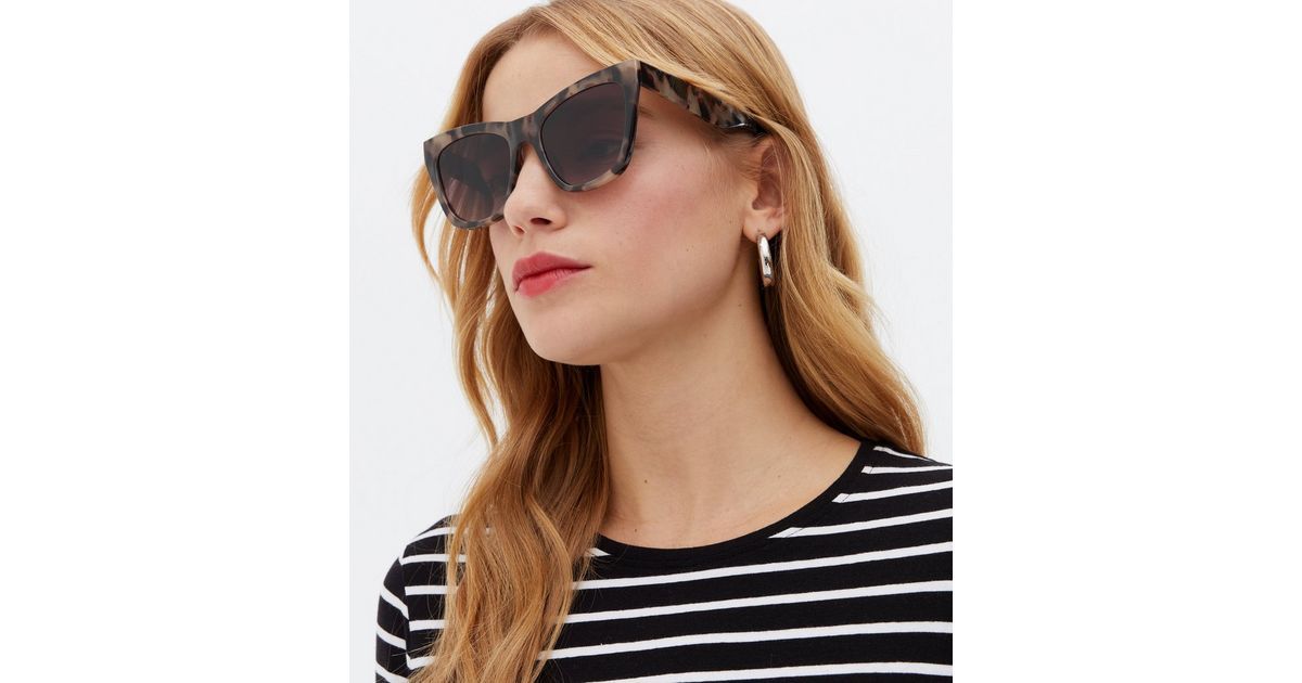 Brown Tortoiseshell Effect Cat Eye Sunglasses
						
						Add to Saved Items
						Remove from S... | New Look (UK)