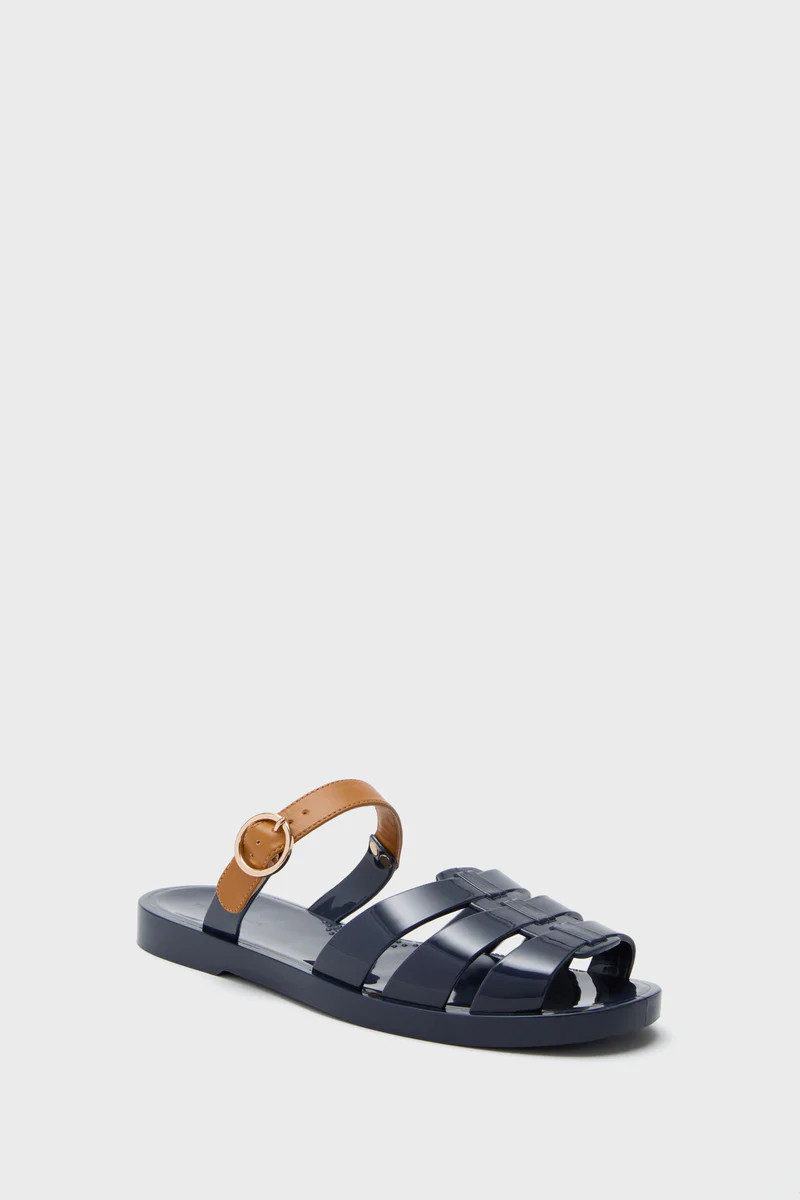Navy Riley Jelly Sandals | Tuckernuck (US)