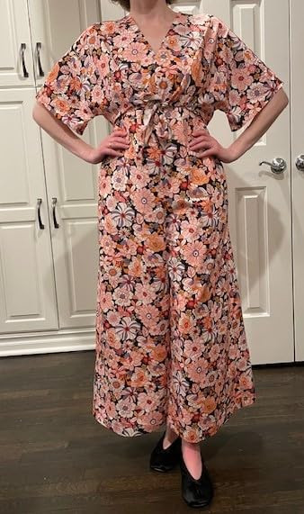 Yousify Womens Casual Summer Floral Jumpsuits Half Sleeve Wide Leg Long Pant Rompers One Piece Be... | Amazon (US)