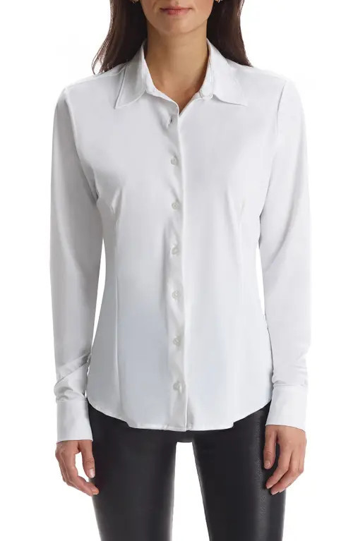 Commando Classic Button-Down Shirt in White at Nordstrom, Size Large | Nordstrom