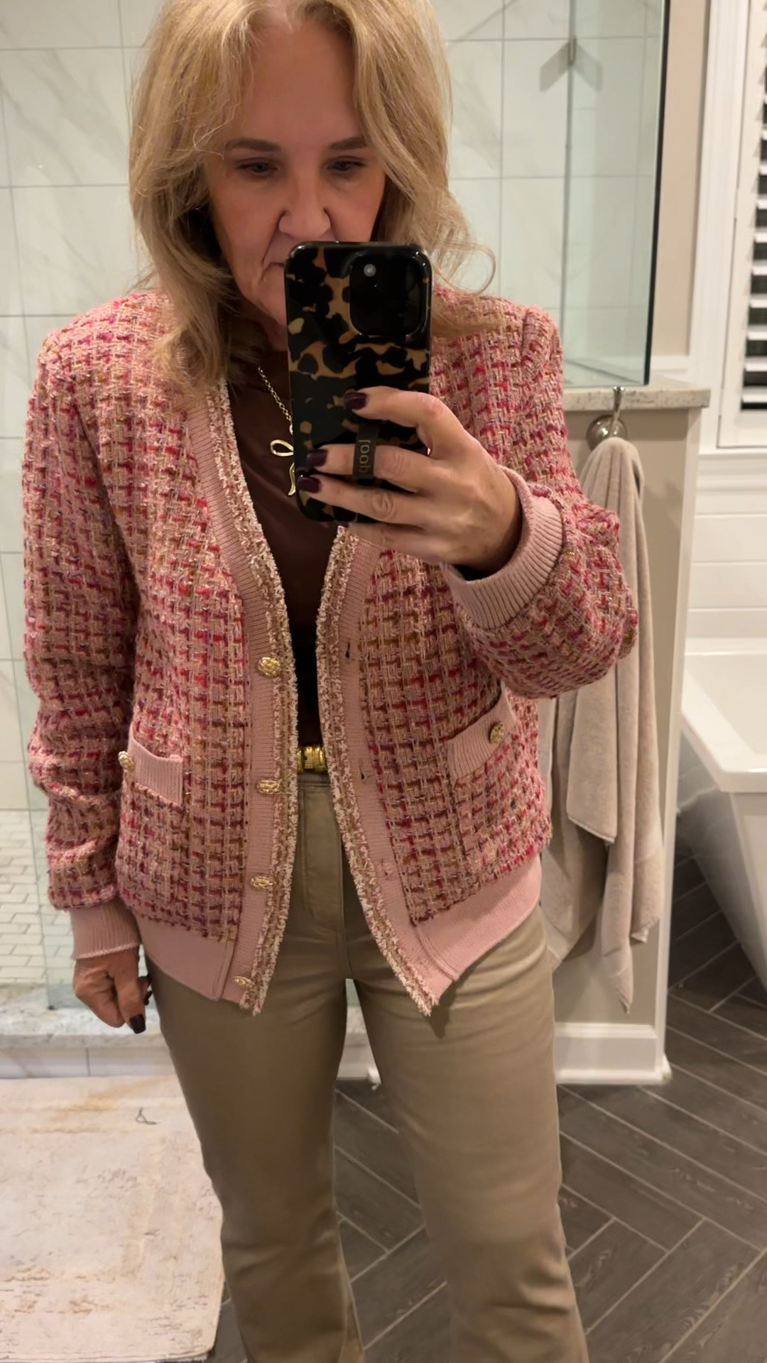 Jacket size large. Only small and medium left. 15% off code NANETTE15
Jeans size 29
Gotta size up in this tee I’m in an XL 
Sherpa clogs tts 

Bow charm on preorder. Get this necklace that’s made specifically for charms. 20% off code NANETTE20

#LTKOver40 #LTKMidsize #LTKFindsUnder100