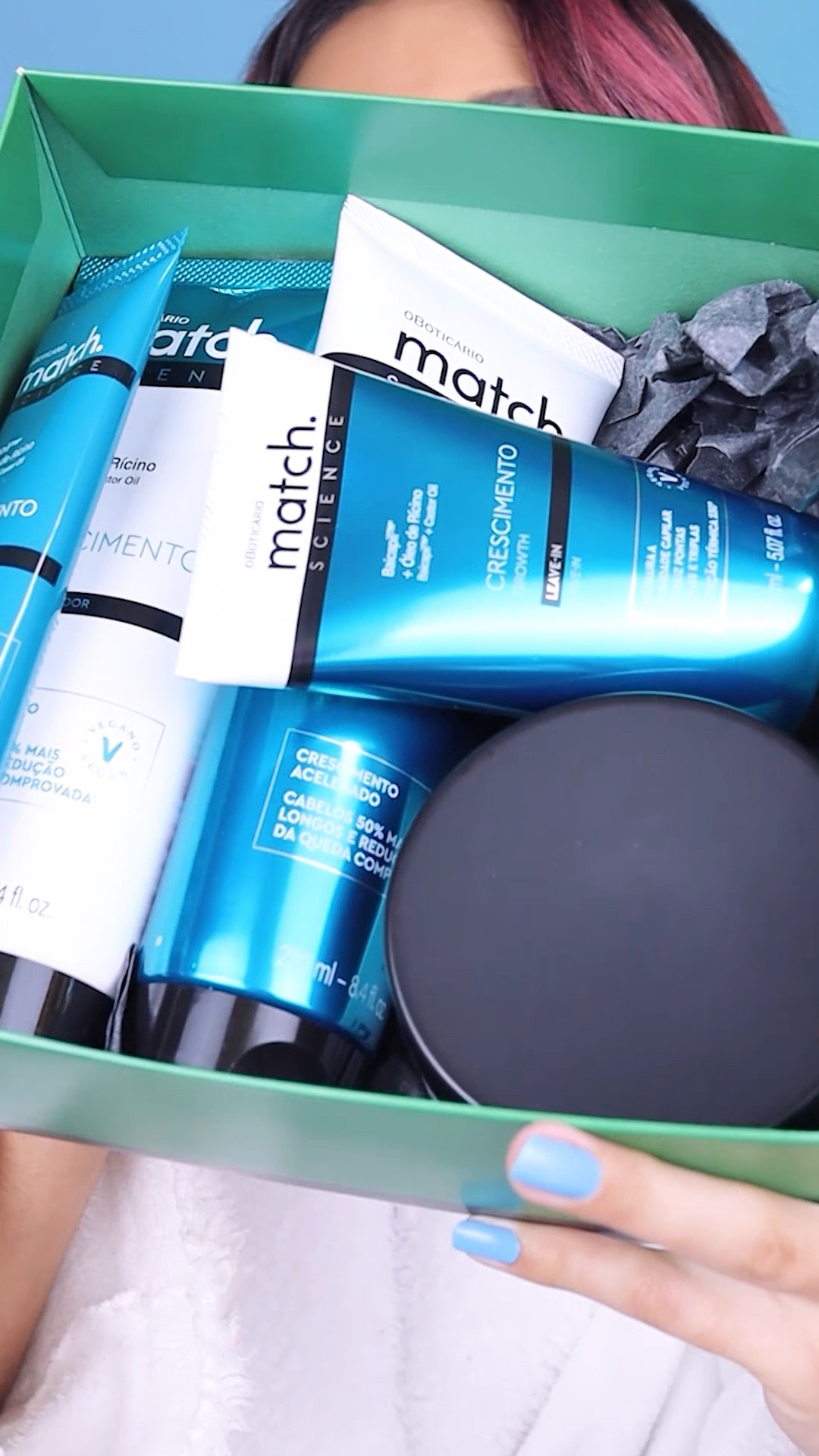 Unboxing da linha completa de Match Science Crescimento do Boticário 💙

Use o cupom 
🏷️ LRBRAZBOTIVERSO 
Para frete grátis + um mimo especial 💚




#LTKbeauty #LTKbrasil