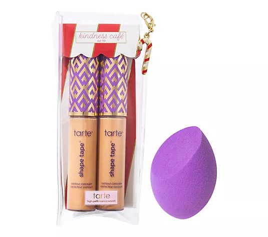 tarte shape tape concealer duo & sponge - QVC.com | QVC