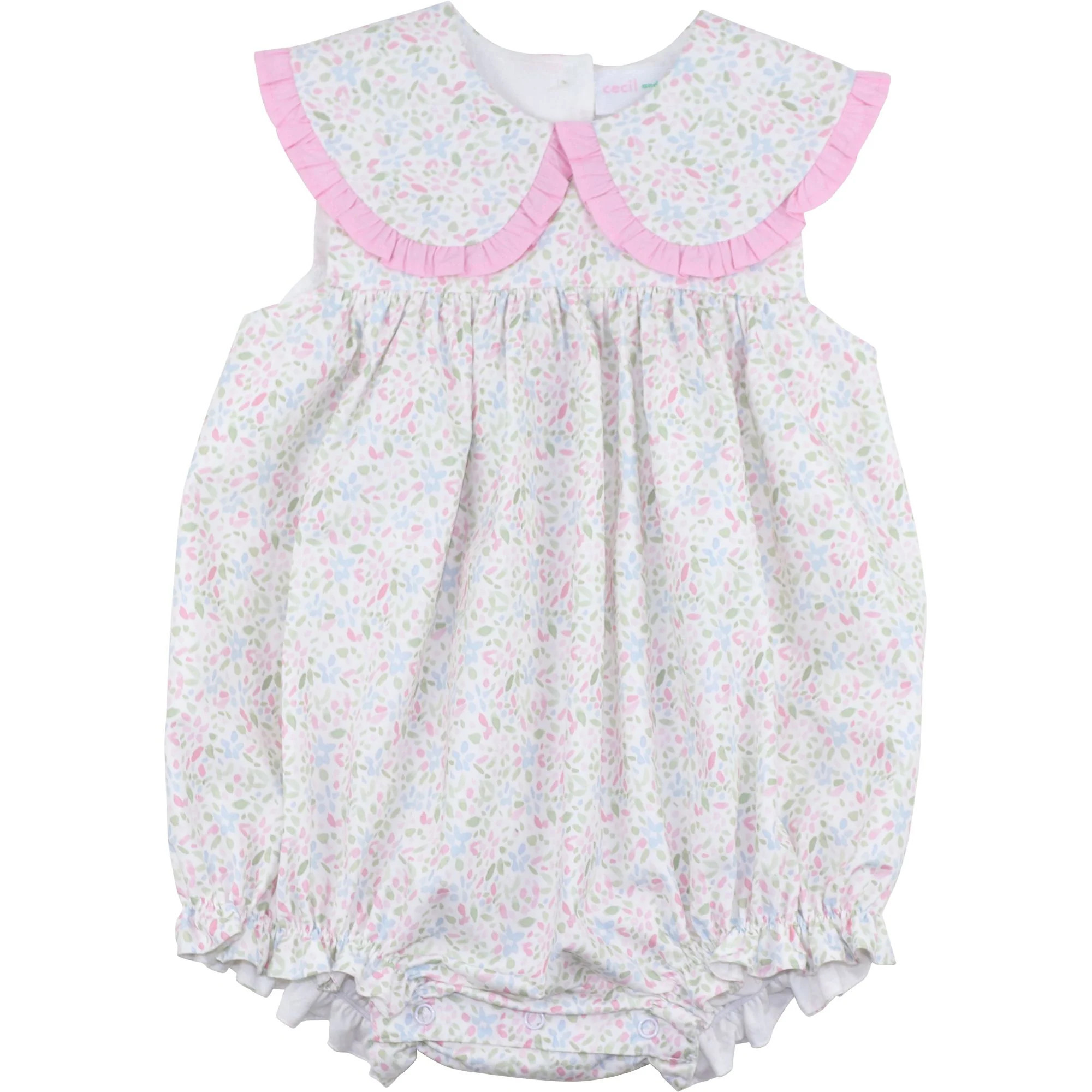 Pink And Green Floral Bubble | Cecil and Lou