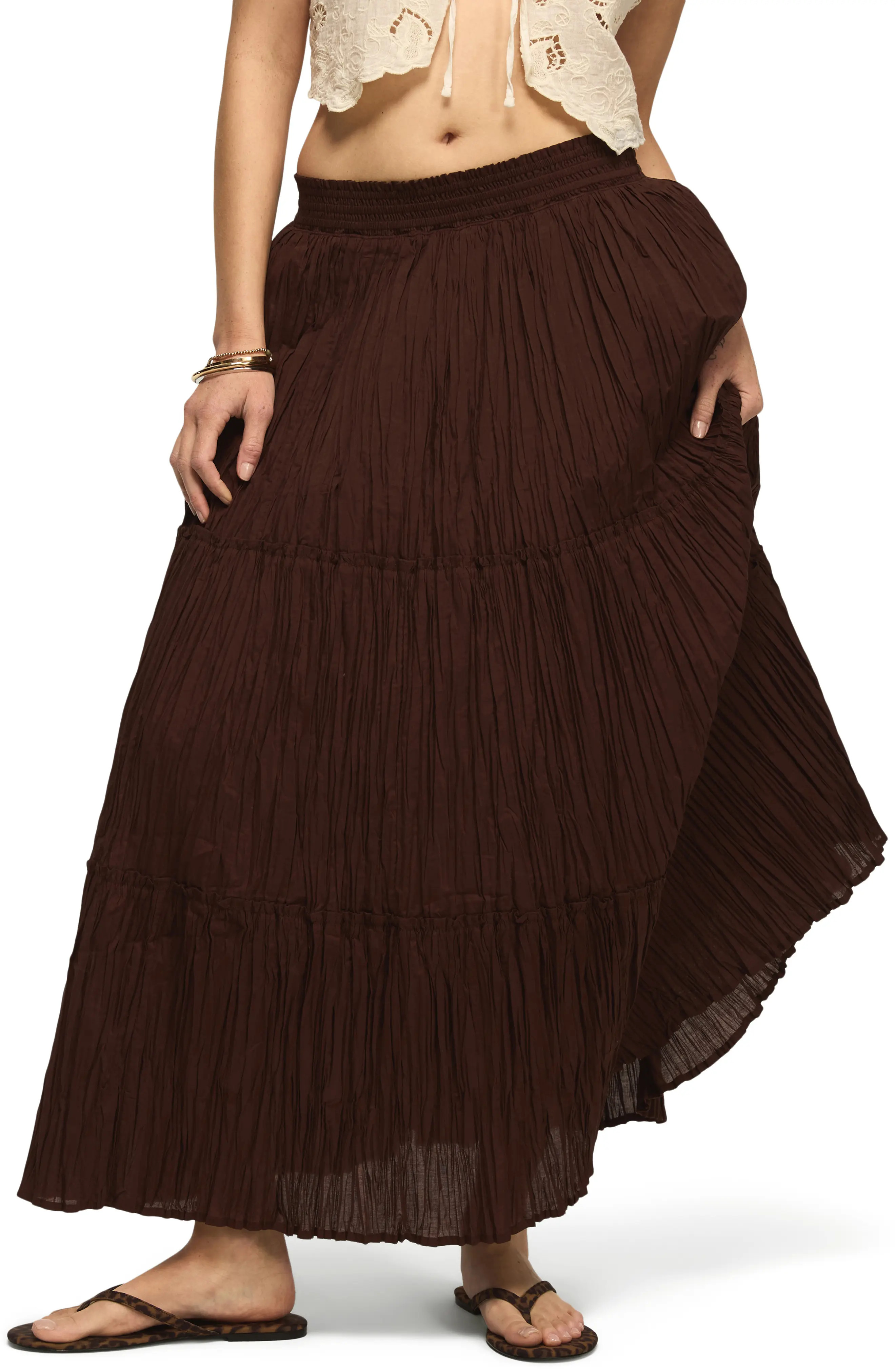 Lucky Brand Broomstick Maxi Skirt (Women) | Nordstrom | Nordstrom