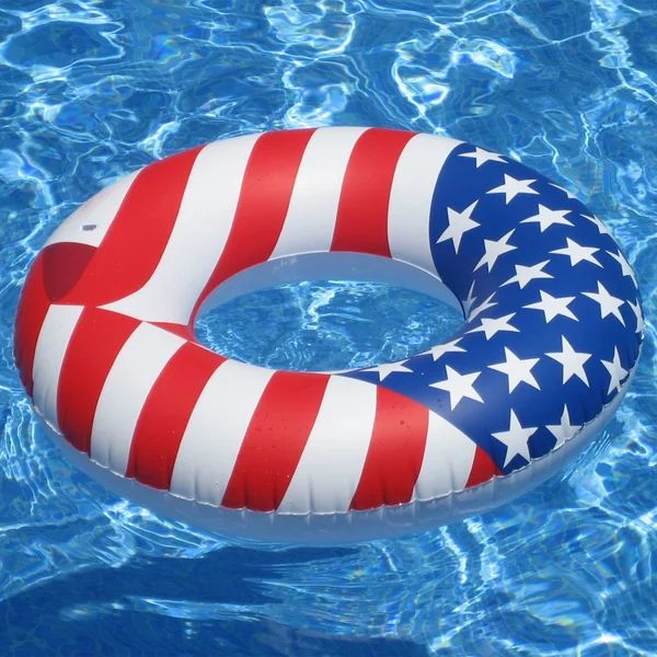 Swimline 36" Inflatable Patriotic American Flag Swimming Pool Float (3 Pack) (Set of 3) | Wayfair North America