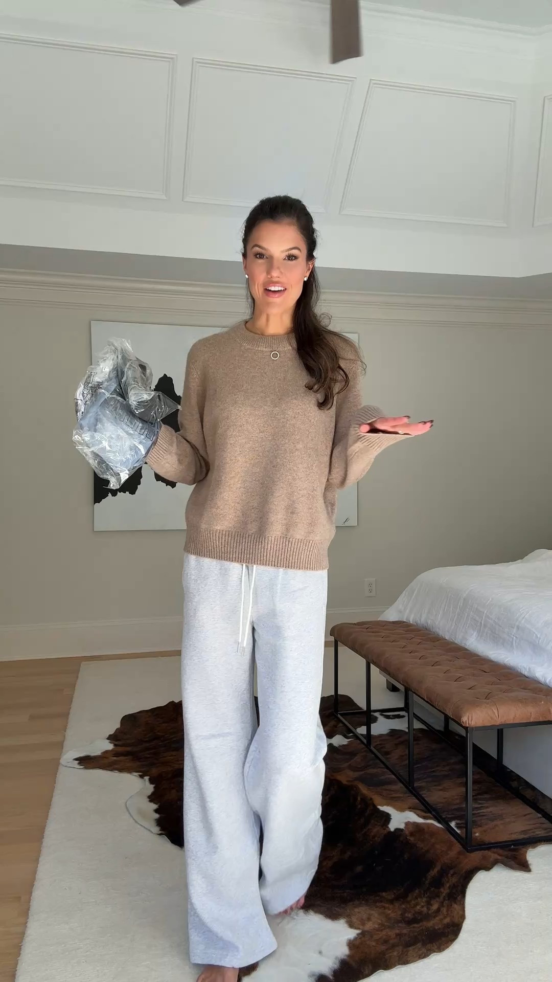 My Abercrombie order came in! Wearing a small tall in the sweats. I can link my Quince sweater too (size small) & then all of the bra tanks are size xs! 

#LTKFindsUnder50 #LTKFindsUnder100 #LTKSeasonal