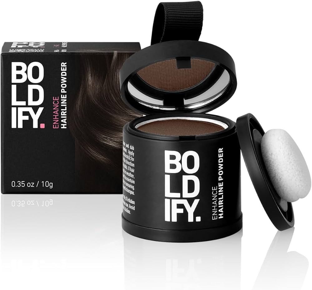 BOLDIFY Hairline Powder - LARGER 10g Bottle - Root Touch Up Powder - Instantly Conceals Hair Loss... | Amazon (US)