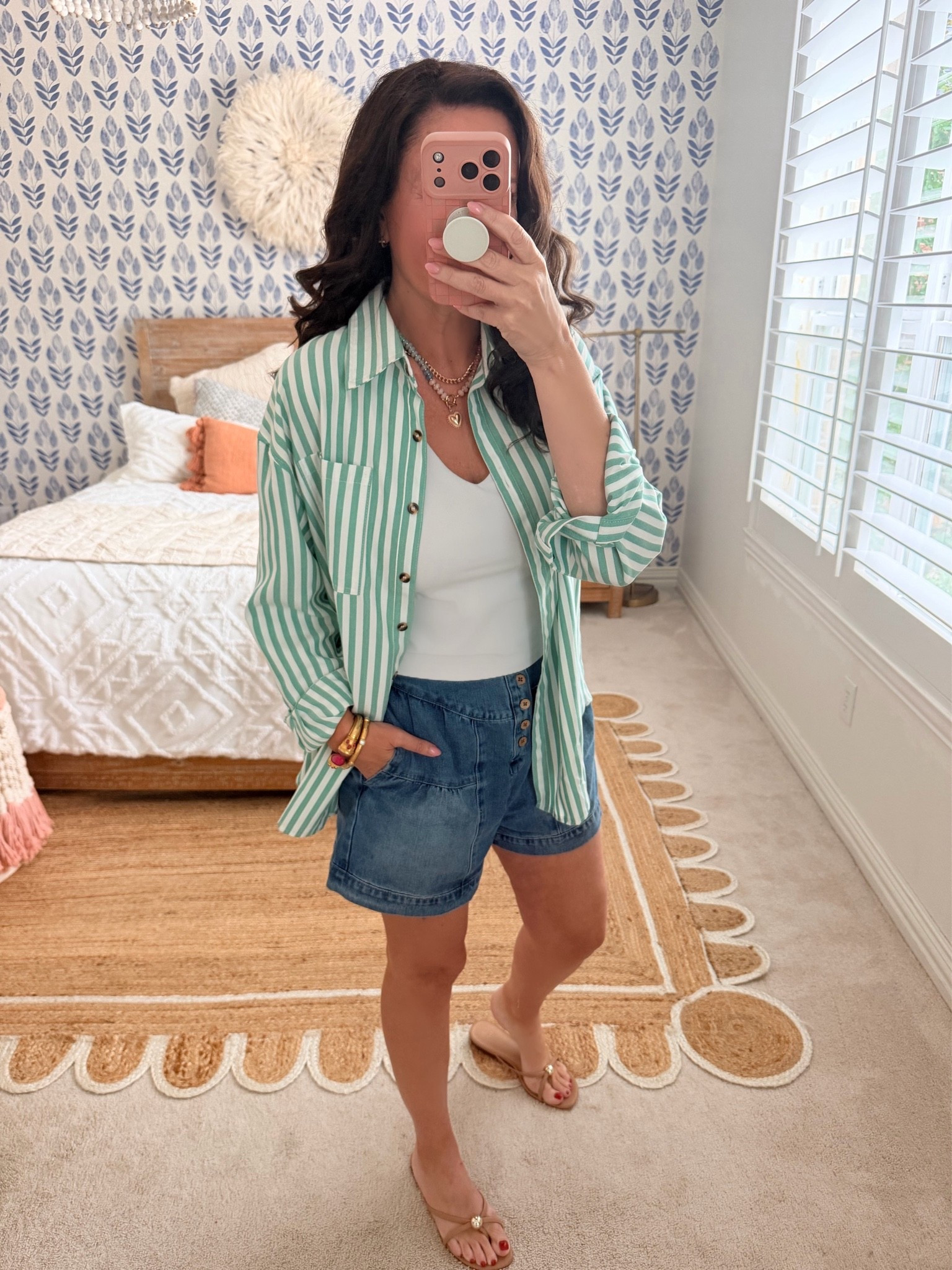 Fave Amazon shorts. Side medium
Double lined athletic tank with built in bra. Size small
Button down shirt that also makes a great cover up
.

#LTKootd #LTKSeasonal #LTKOver40